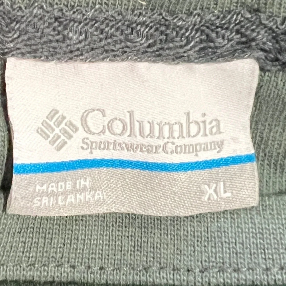 Columbia Long Sleeve Shirt Mens XL Green Colorblock Gorpcore Hiking Outdoor Gorp